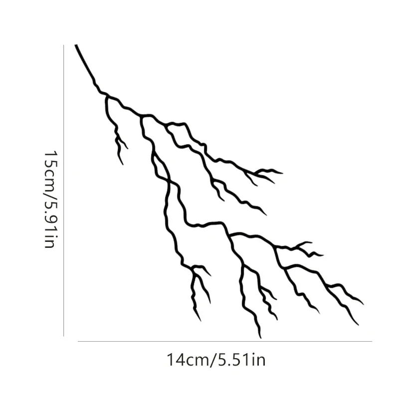 1PC Crack Lightning Creative Motorcycle Sticker for DIY Motorbike Front Fairing Fuel Tank Helmet Vinyl Decals Scooter Decoration