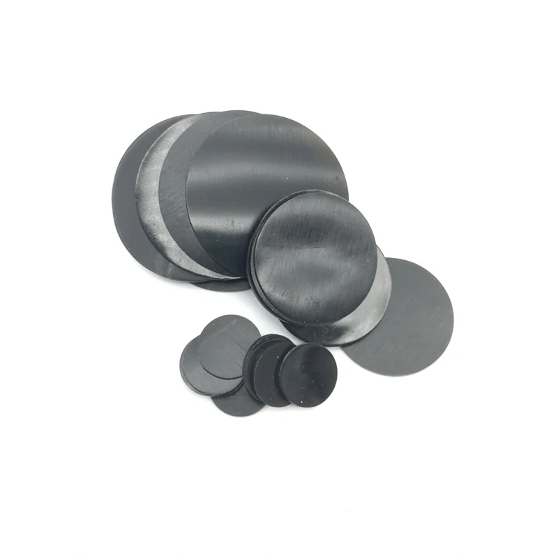 10 pz solido rotondo foglio di gomma Nitrile NBR guarnizione guarnizioni Pad Dia 15/20/30/40/50/60/70/80/104mm di spessore 1/2/3mm guarnizione piatta