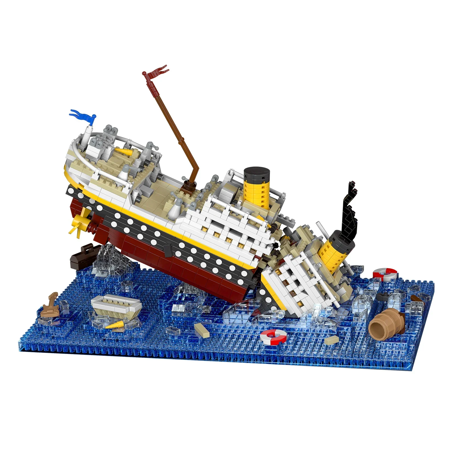 Nouveau jouet d'assemblage de blocs de construction pour enfants Titanic, modèle de bateau de croisière puzzle pour garçons et filles, jouet pour enfants cadeau de noël