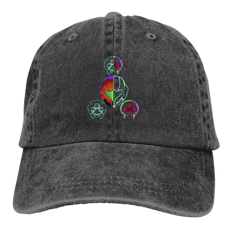 

Summer Cap Sun Visor Aran Hip Hop Caps Super Metroid Game Cowboy Hat Peaked Hats