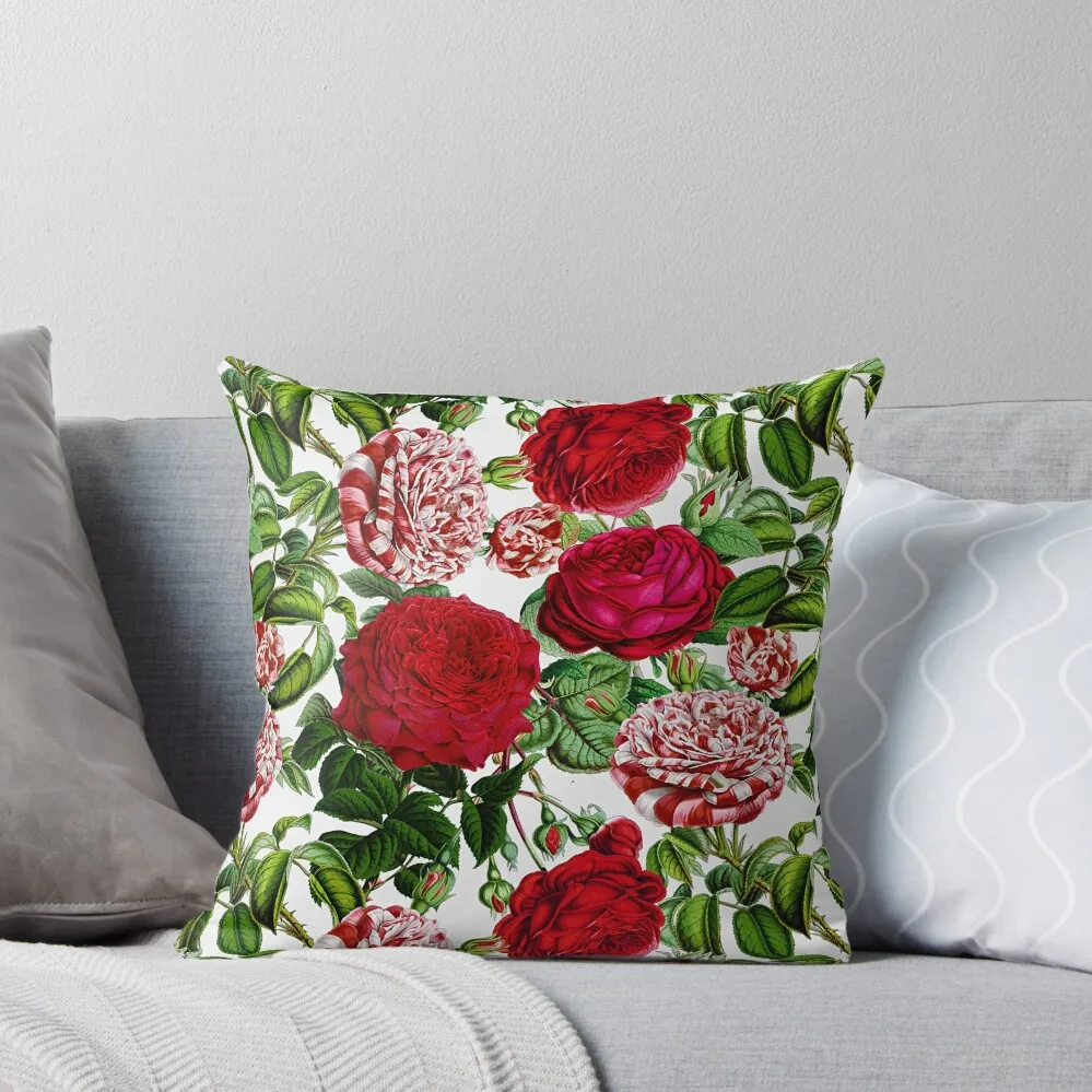 

Summer Roses Botanical Garden Throw Pillow ornamental pillows for living room luxury sofa pillows autumn decoration pillow