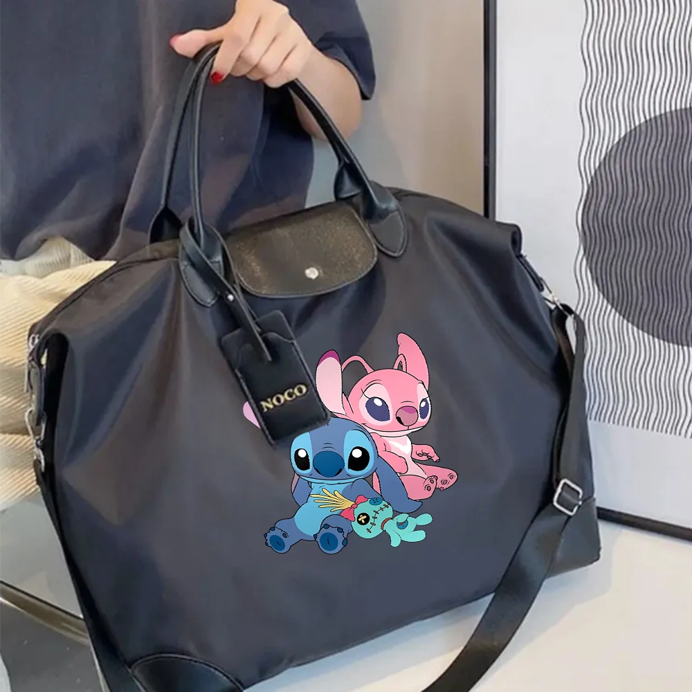 Lilo & Stitch Ladies Travel Bag Large Capacity Women\'s Handbag Crossbody Waterproof Fashion Gym Bag Luggage Bag Shoulderbag Gift