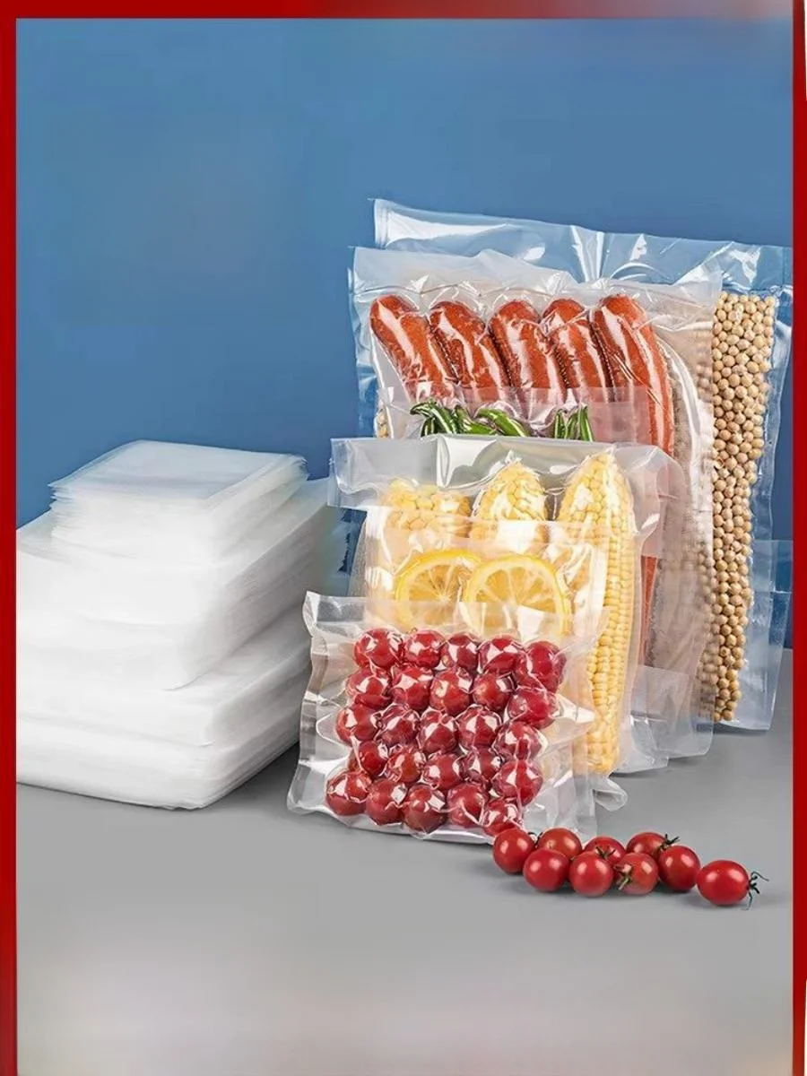 食品グレード真空シールバッグ-グリッドシール式-鮮度保持-冷凍庫対応-プラスチック食品包装袋-ル・ミン・チュン製