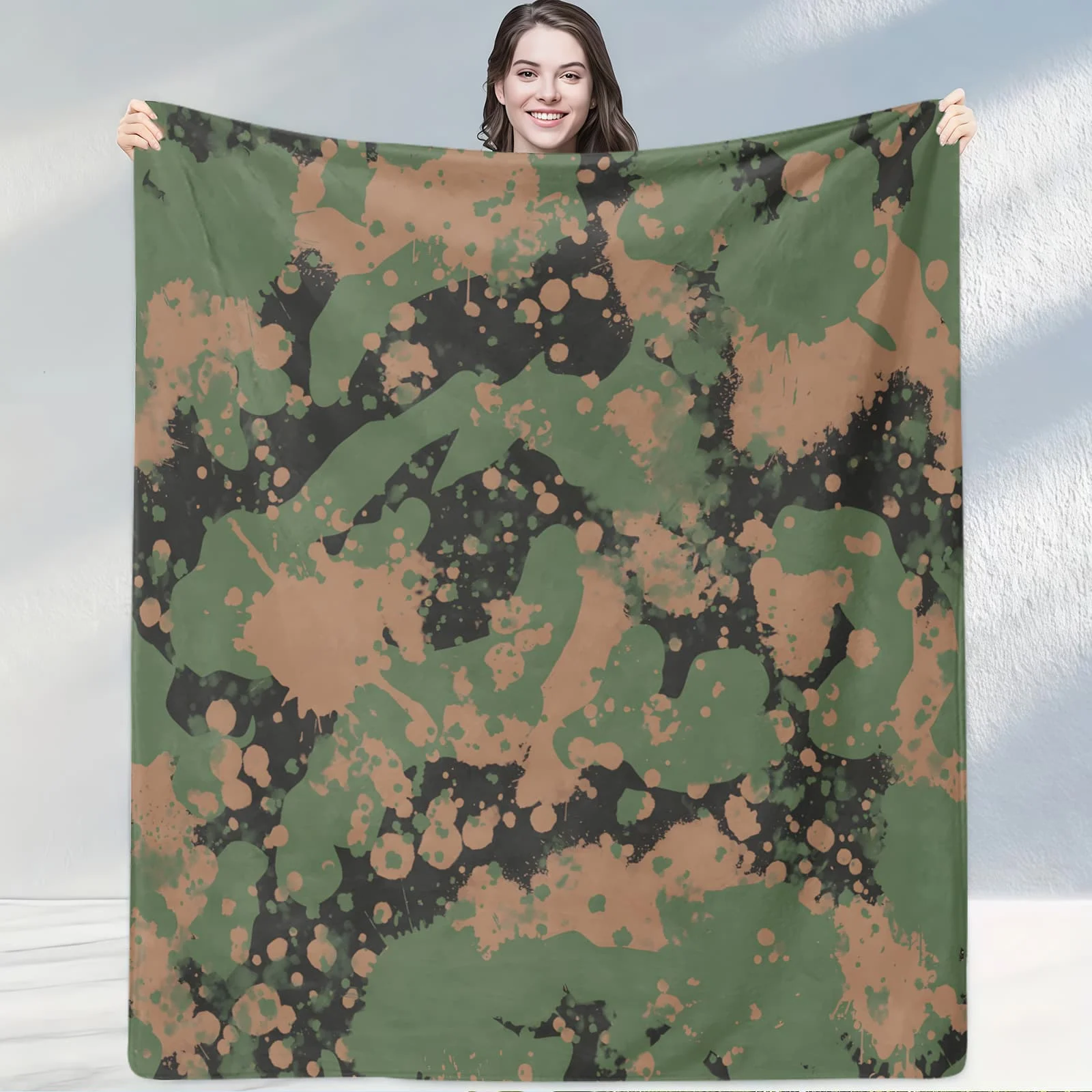 

Тактическое одеяло Multi Cam Ca Mo: 1 шт. Универсальный фланелевый плед в стиле аутдор, теплый и прочный, идеально подходит для тактических помещений.