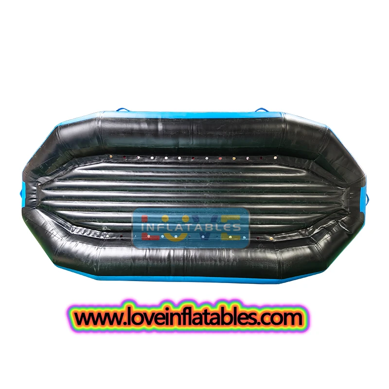 14ft High Quality Inflatable PVC White Water Rafting Boat For Drifting 8Person Capacity CE Certified