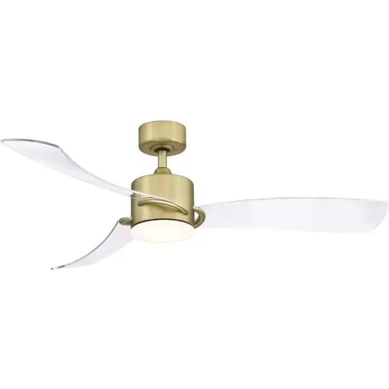 Ceiling Fan with Clear   Brushed   Ceiling Fan Cooling Appliances Home Appliances Household Appliances