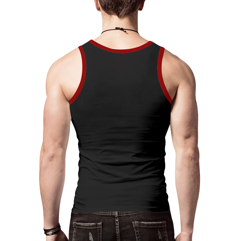 Quick Drying, Breathable,Men's Solid Color Sleeveless Vest, Elastic Fitness, Summer Fashion Top, M-3XL image 3