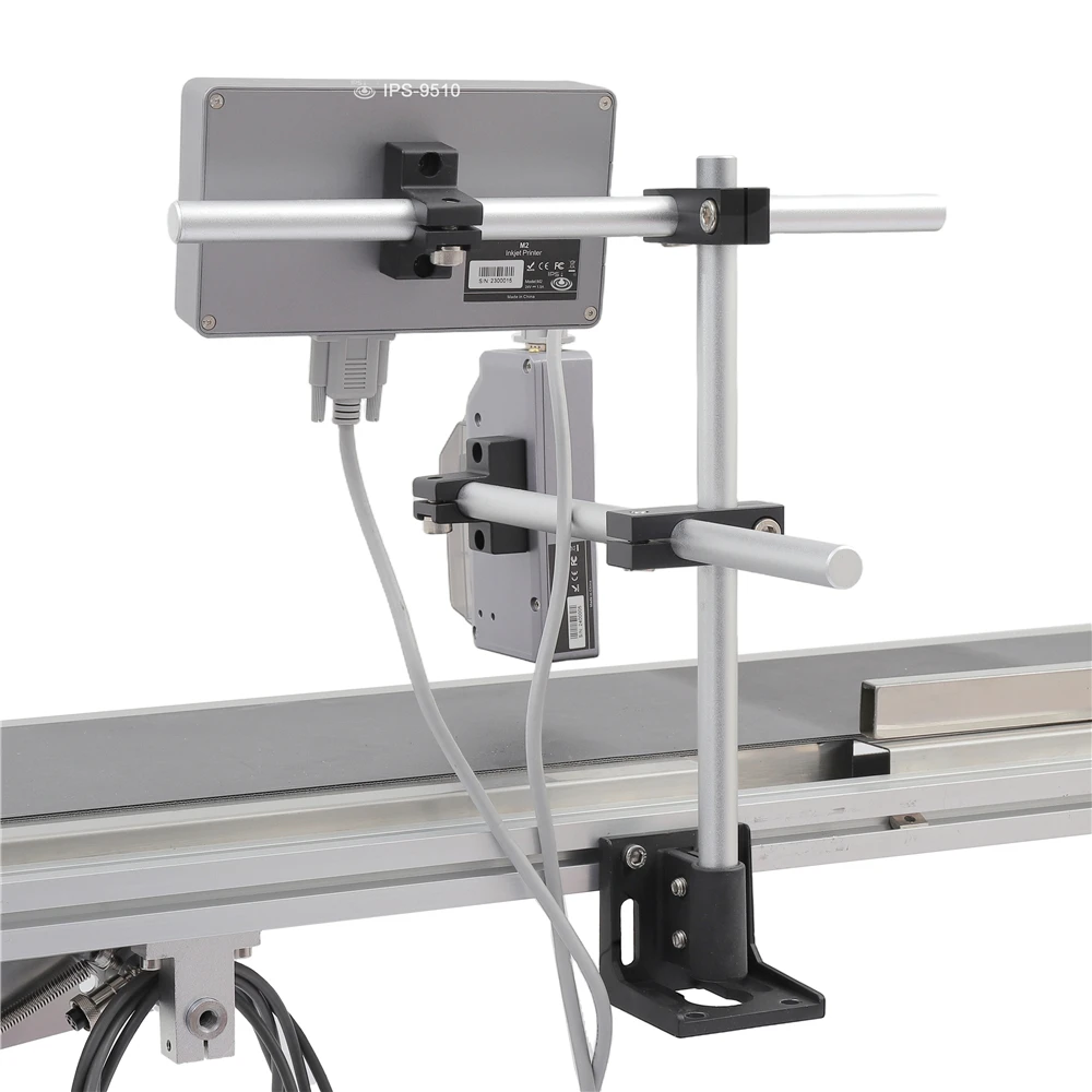 High Resolution Inkjet Printer HP TIJ 2.5 Thermal Technology 2 Printheads PVC Application 1-25.4mm Expiry Date Coder