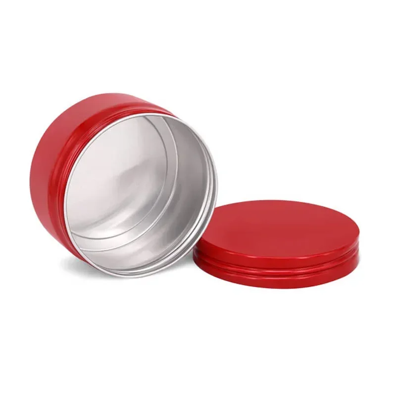 10pcs 50ml Round Aluminum Tin DIY Candle Containers Cosmetic Aromatherapy Storage Sealed Can Travel Toiletries Dispensing Cans