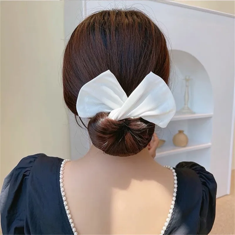 Deft Bun Maker 3pcs Multicolor Women Hair Styling Headband Braid Hair Bow Bands Hair Twist French Stylish DIY Hair Accessories