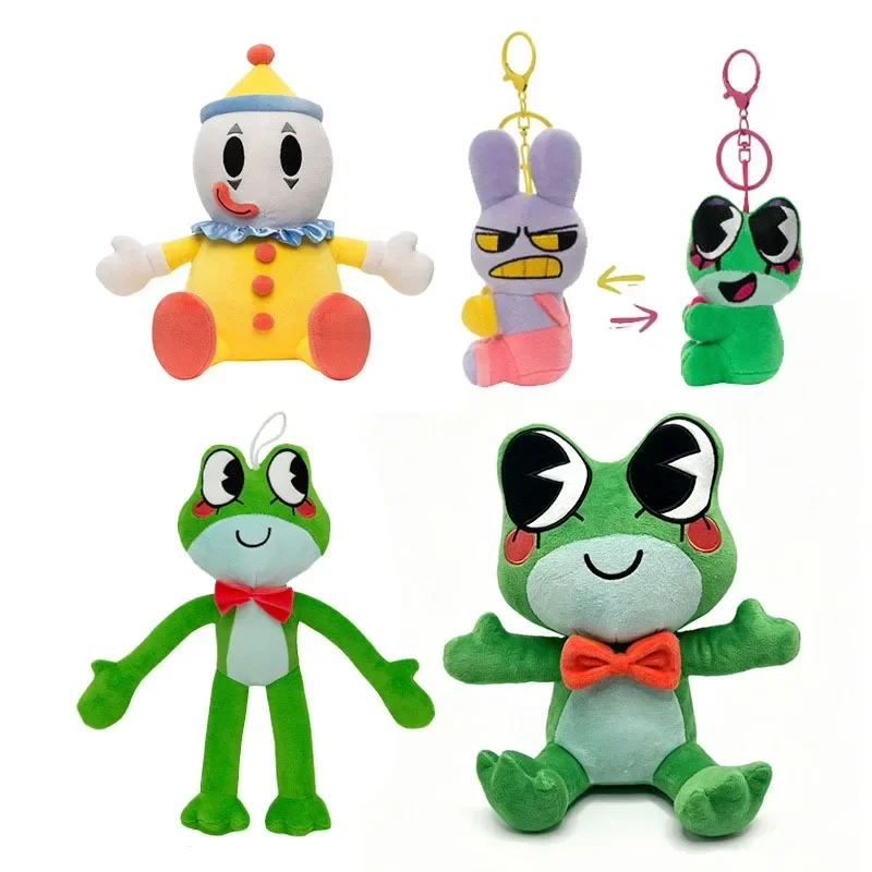 The Amazing Digital Circus Popular Cartoon Cute Ribbit Frog Plush Toy Anime Character Plushie Soft Collectible Decoration Gifts