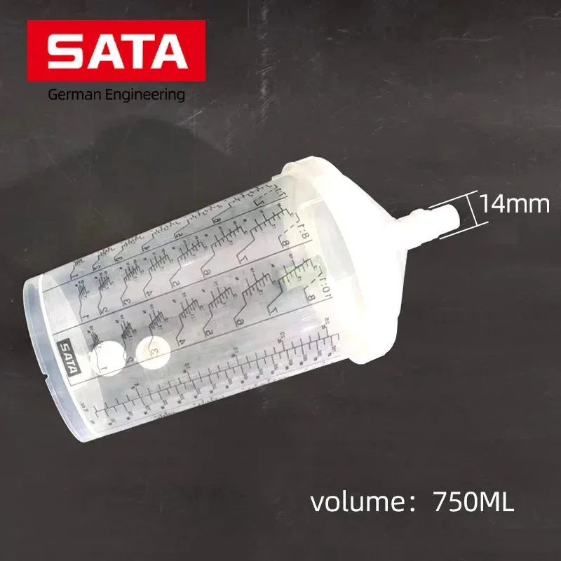 1pcs ขายจํานวนมาก SATA สเปรย์ปืนสีถังสเปรย์ปืนผสมถ้วย 900ml ถ้วยตวงแบบใช้แล้วทิ้งประเภท H/O Quick ถ้วย