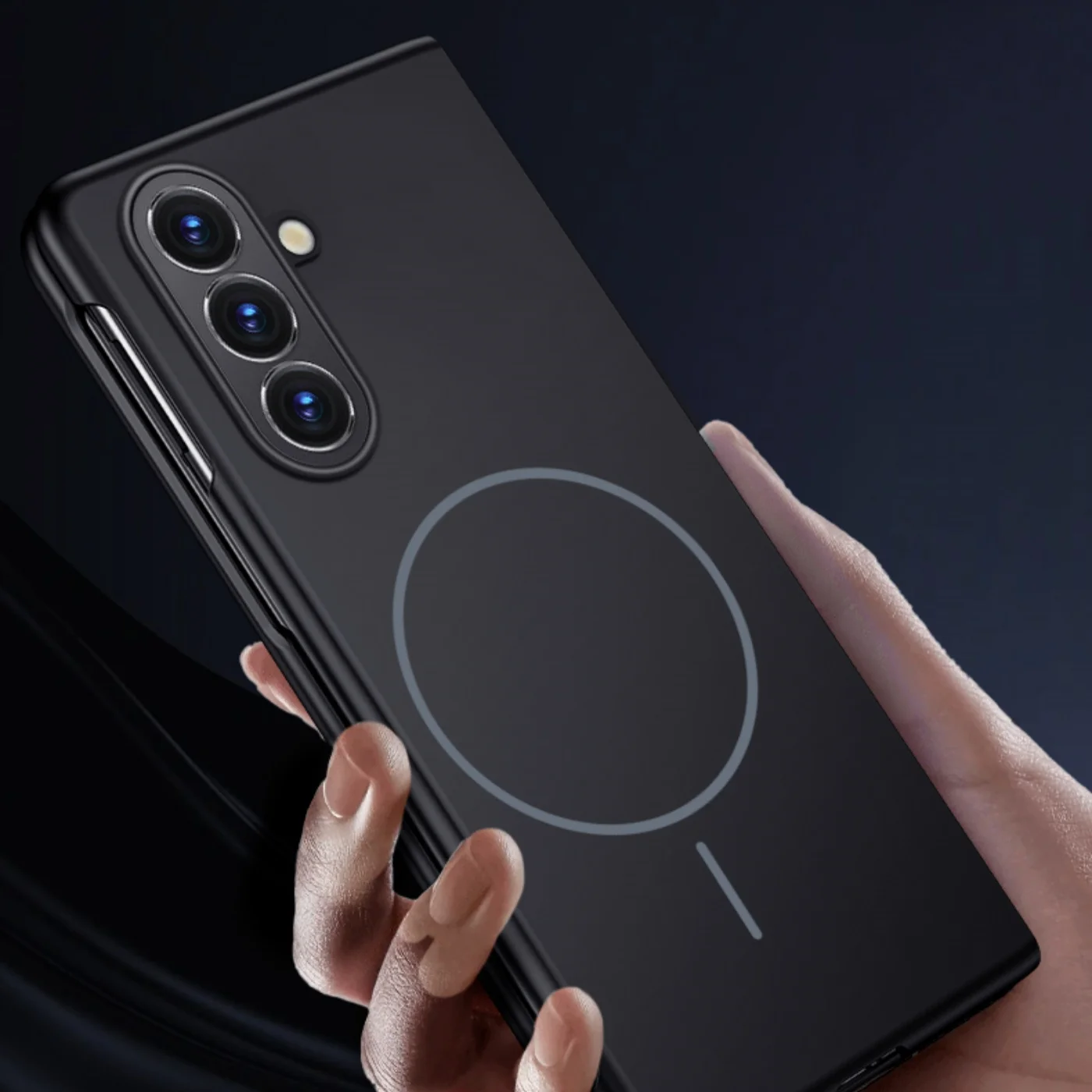 Fold Luxury Matte Skin Feel Magnetic Ultra Thin Phone Case for Samsung Z Fold 7 4 5 6 Fold7 For Magsafe Wireless Charging Cover