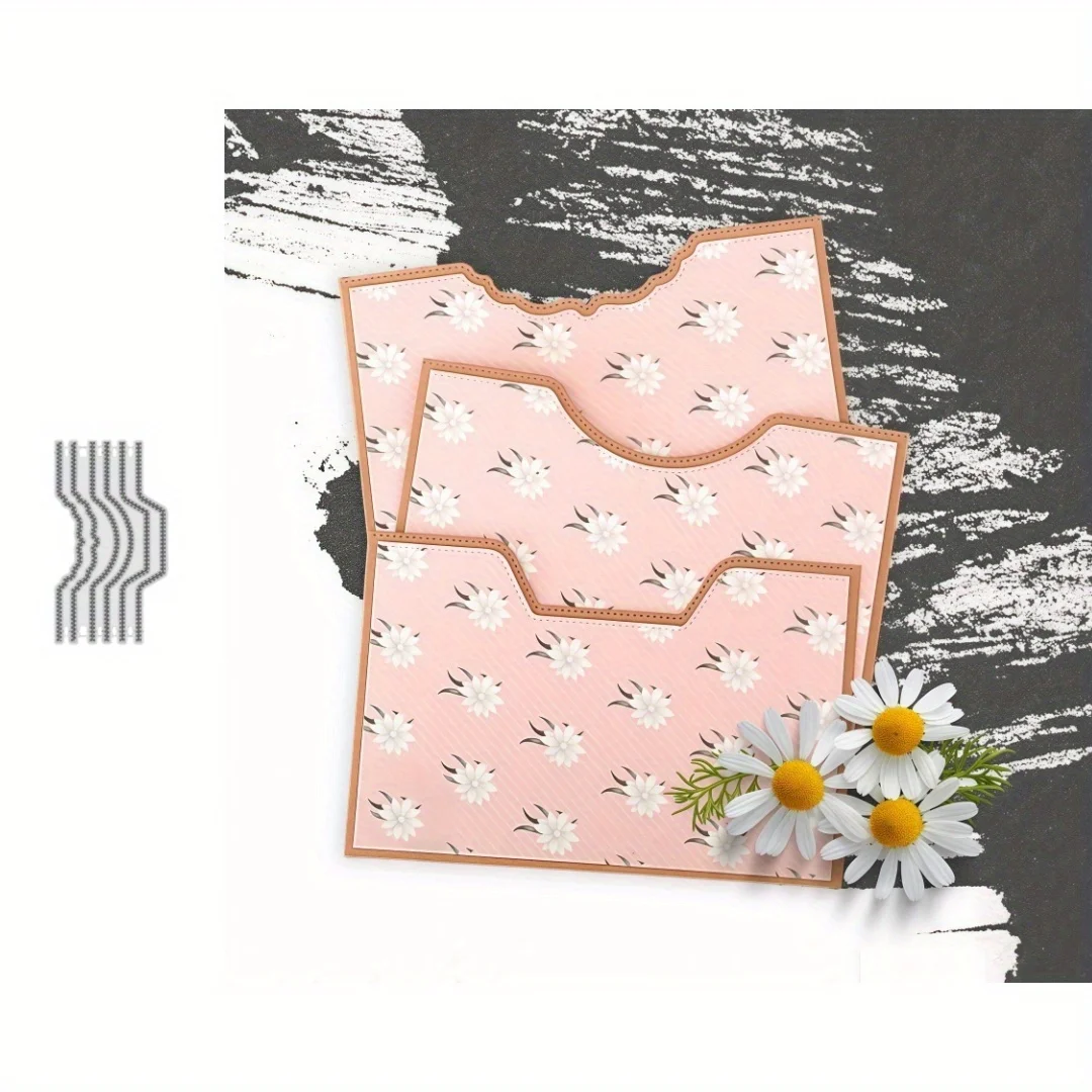 Neuankömmling, doppelt genähte Kanten innen und außen, Stanzformen für DIY Scrapbooking, Kartenherstellung, Schablonen, Prägehandwerk
