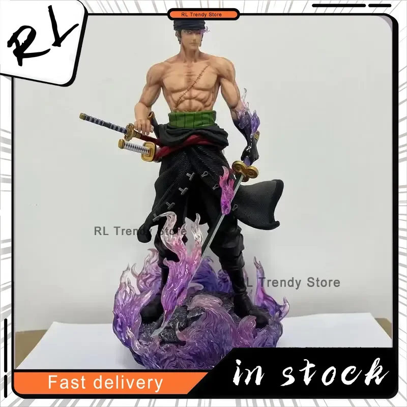

32CM One Piece Roronoa Zoro Standing Pose Statue Anime Model Figure For Birthday Gift Collection