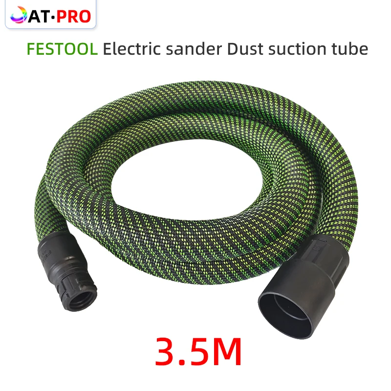 FESTOOL Dry Grinder Dust Suction Hose 3.5M Electric Grinder Sandpaper Machine Dust Bucket Dust Suction Pipe Green