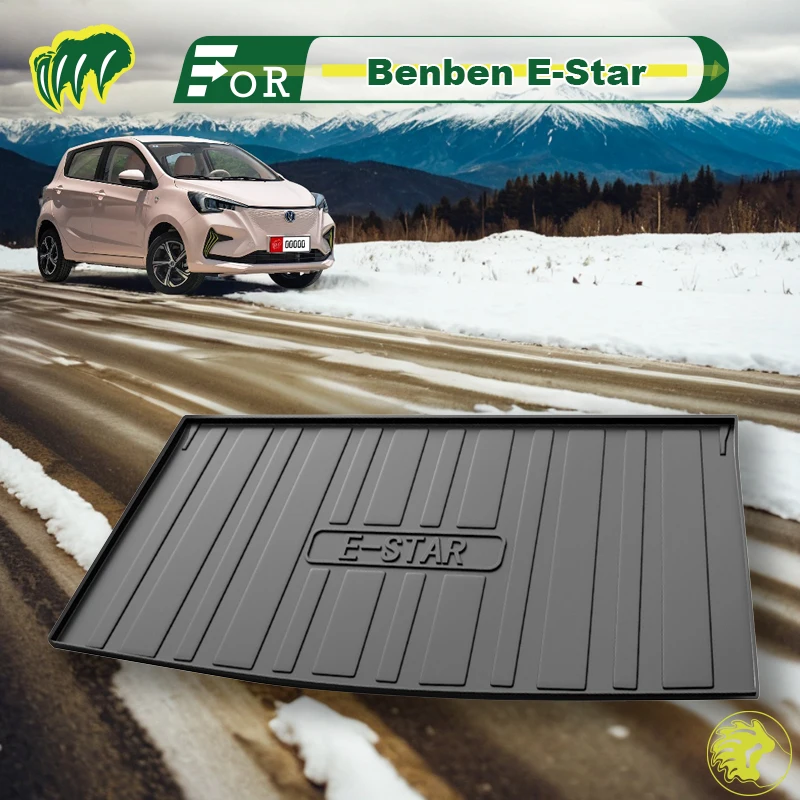 

For Changan Benben E-Star 2020-24 TPE Custom Fit Car Trunk Mat All Season Black Cargo Mat 3D Shaped Laser Measured Trunk Liners