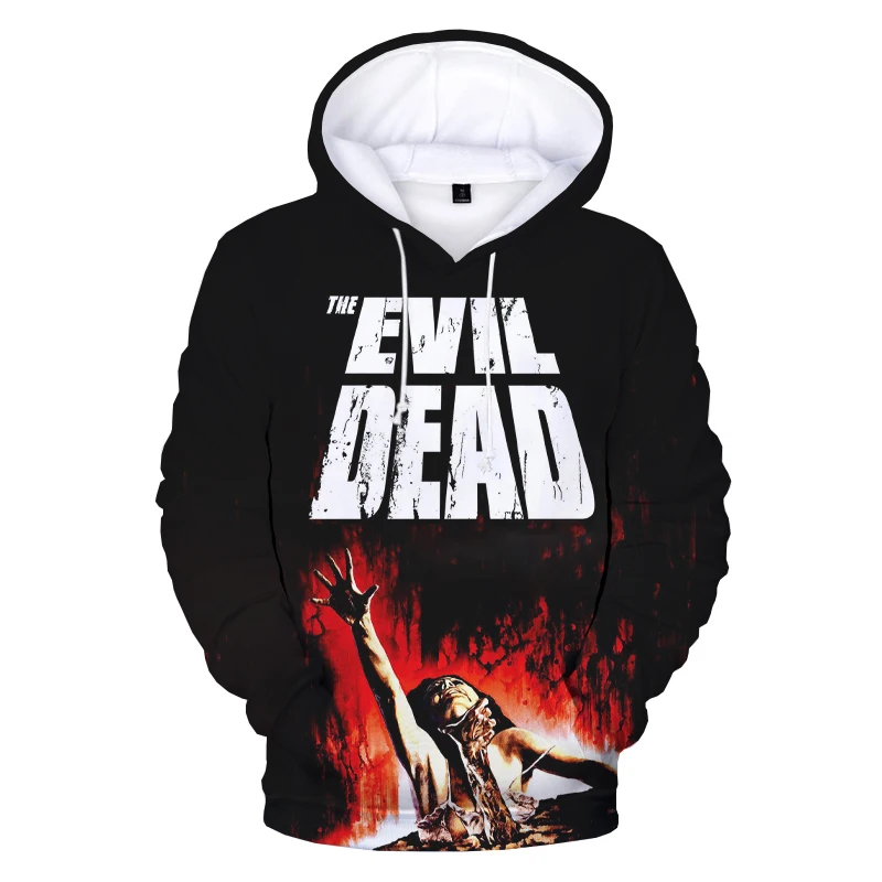 

News Ash VS Evil Dead 3D Printed Hoodies Unisex Horror TV Hooded Sweatshirt Long Sleeve Autumn Casual Polyester Oversize Hoodies