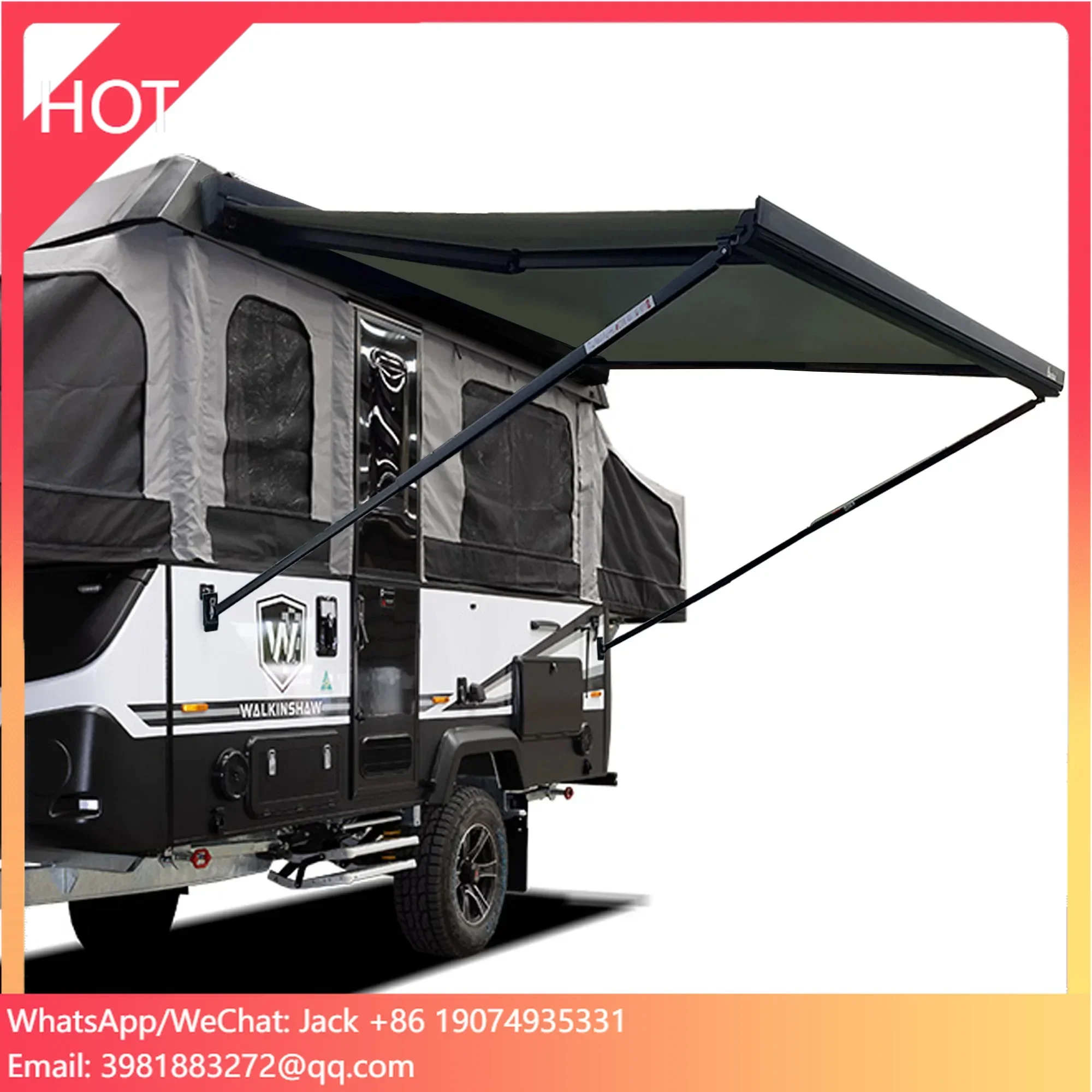 

Wareda Side Mounted Retract Travel Trailers Rv Camper Van Motorhome caravan Awning Camping Accessories