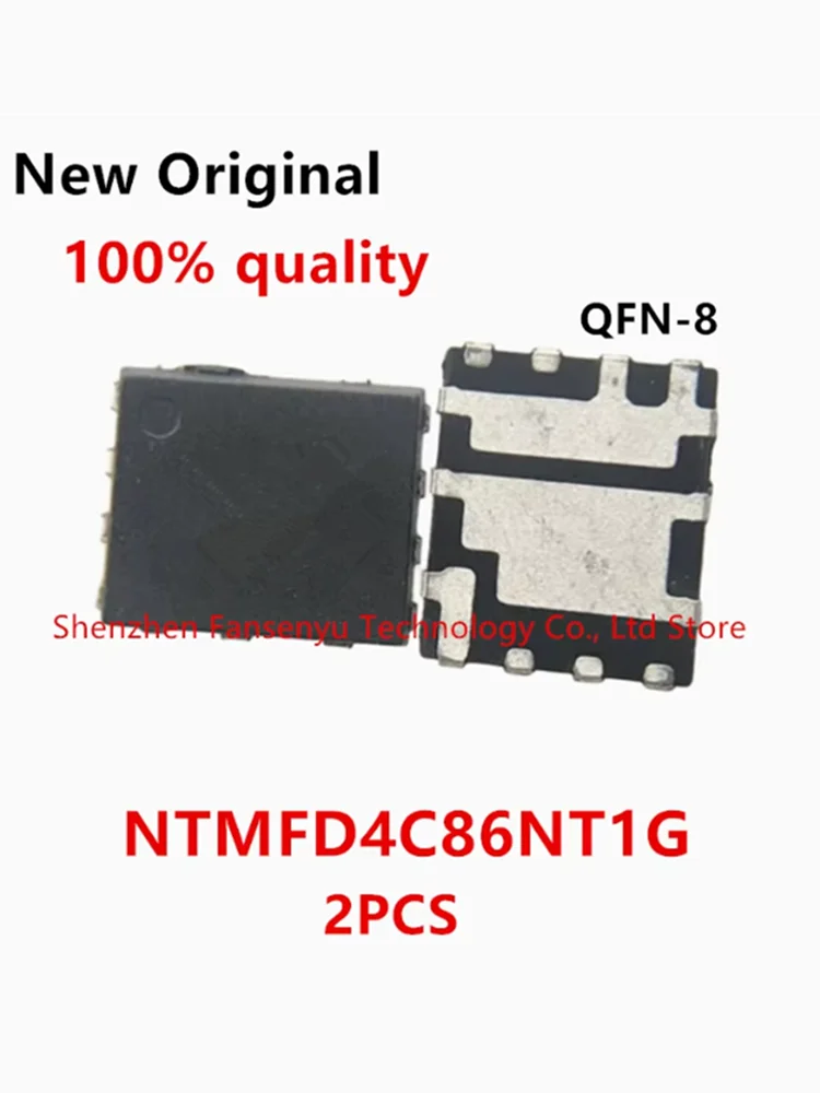 

(2piece)100% New 100% New NTMFD4C86NT1G NTMFD4C86N 4C86N QFN-8 New original ic chip In stock