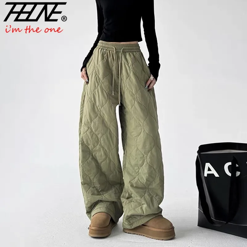 

Женские шаровары Ropa De Mujer, повседневная свободная одежда в корейском стиле, модная утепленная теплая одежда на шнурке для женщин, Pantalon Femme