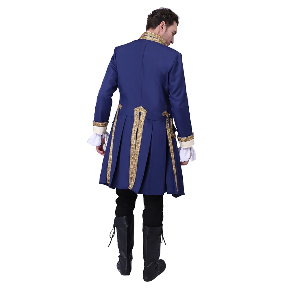 Costume da Tailcoat uniforme militare coloniale del 18esimo secolo da uomo Costume da Regency da uomo vittoriano medievale Costume di Halloween retrò