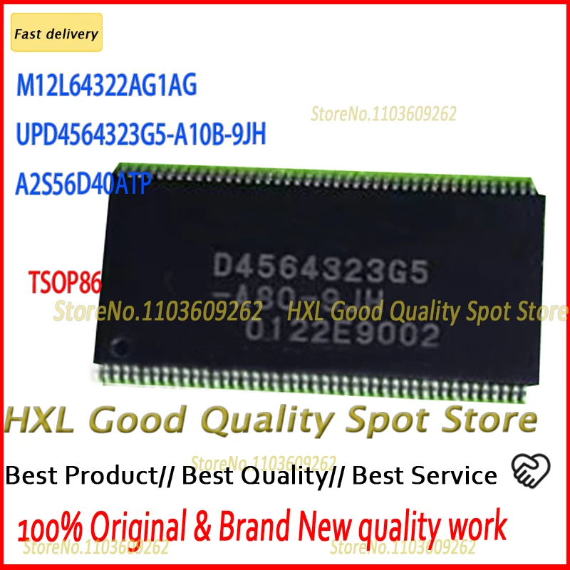 M12L64322AG1AG 10PCS  M12L64322 A2S56D40ATP A2S56D40 UPD4564323G5-A10B-9JH UPD4564323G5 UPD4564323 TSOP86  New Original