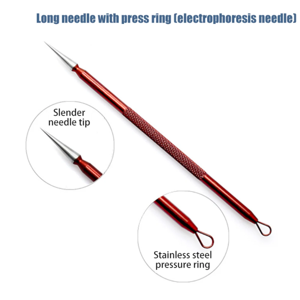 여드름 블랙헤드 코메돈 블랙 스팟 여드름 잡티 제거제, 여성 뷰티 스킨 케어, 여드름 모공 클렌저 바늘 후크, 1 개, 3 개, 5 개