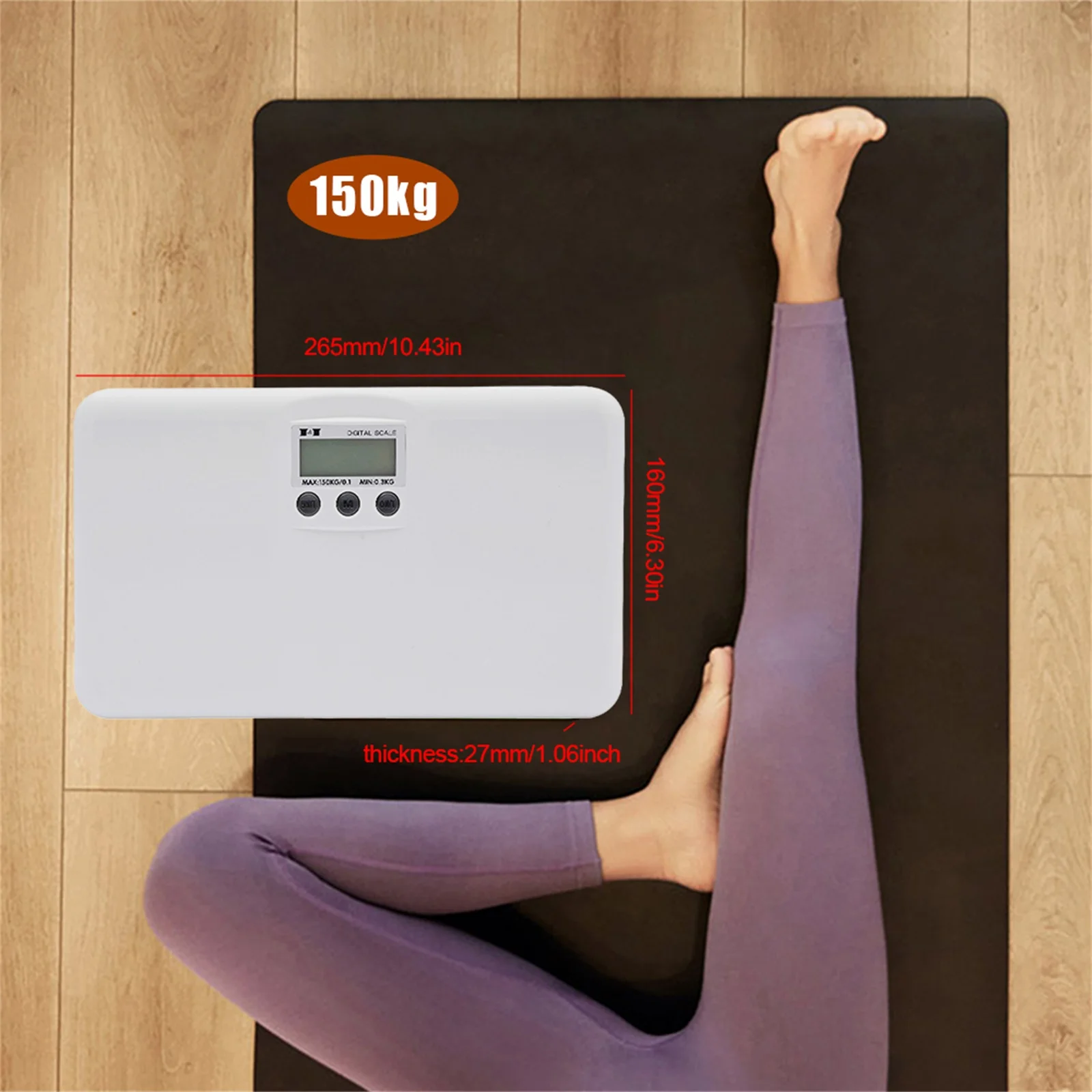 

Portable Digital Pet Scale LCD Electronic Cat Dog Weight 150KG Portable Accurate Easy-to-Use Multifunctional