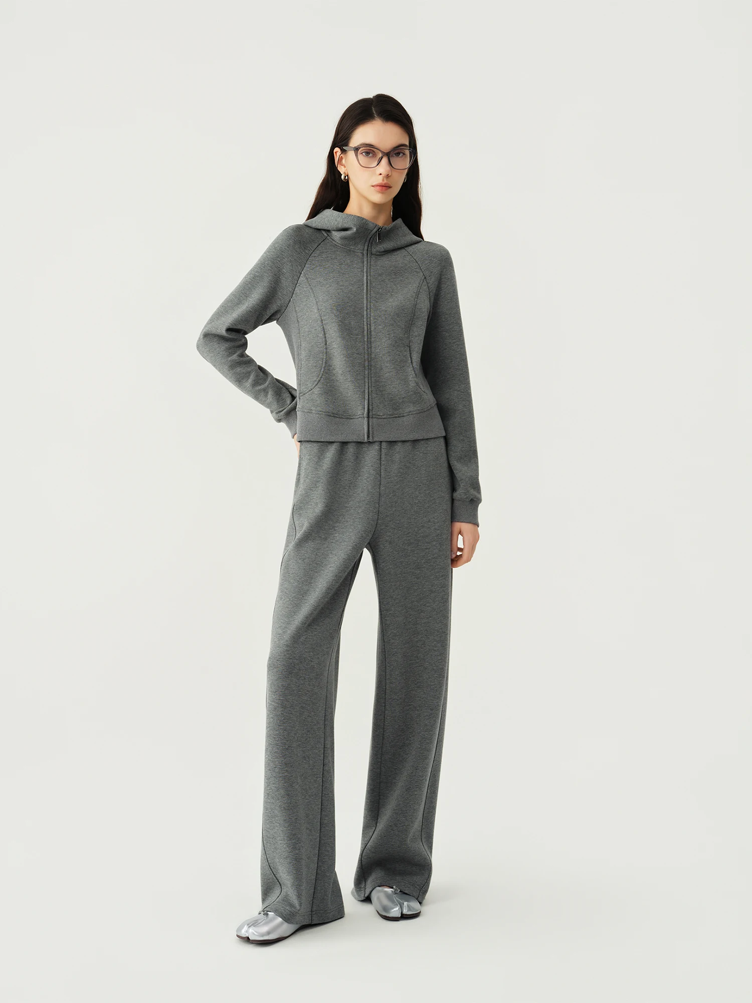 ZIQIAO American Streetwear Style Casual Hooded Jacket Casual Pants Hoodie Set for Women 2026 New Arrival Autumn Outdoor Outfits