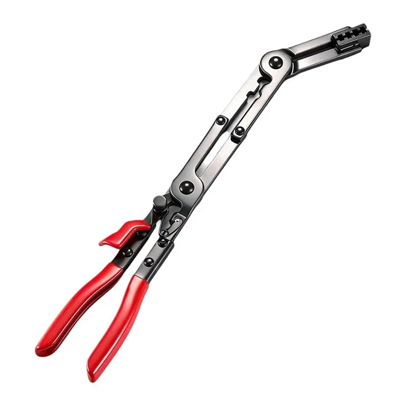 

ABBN-Adjustable Automotive Hose Clamp Pliers Elbow Long Style For Fuel, Oil, And Water Hoses