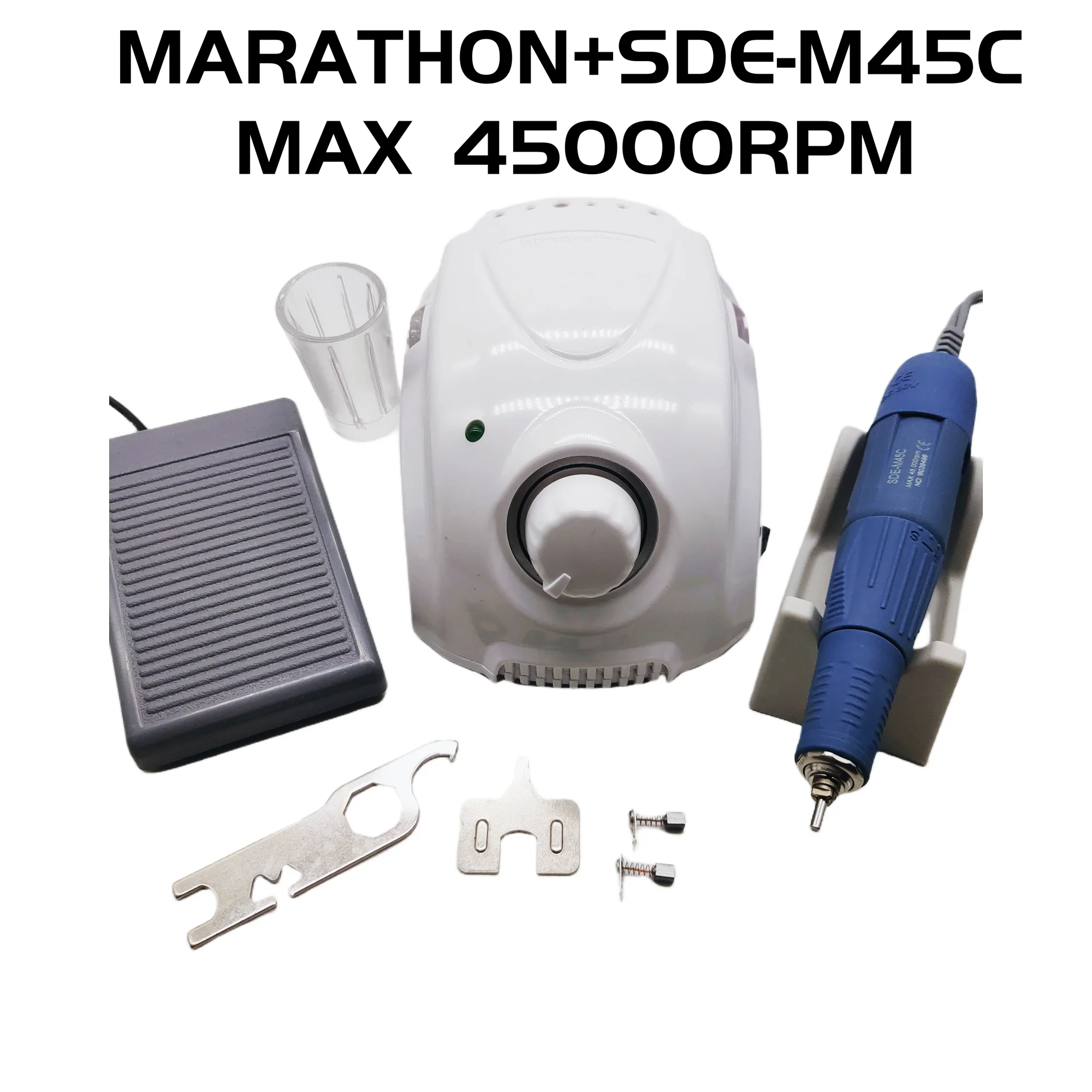 Marathon Champion-3 caja de Control de 65W, Set de lima de uñas eléctrica con mango de alta calidad, 45K, SDE-H37L1, H102, SH20N, H200, M45