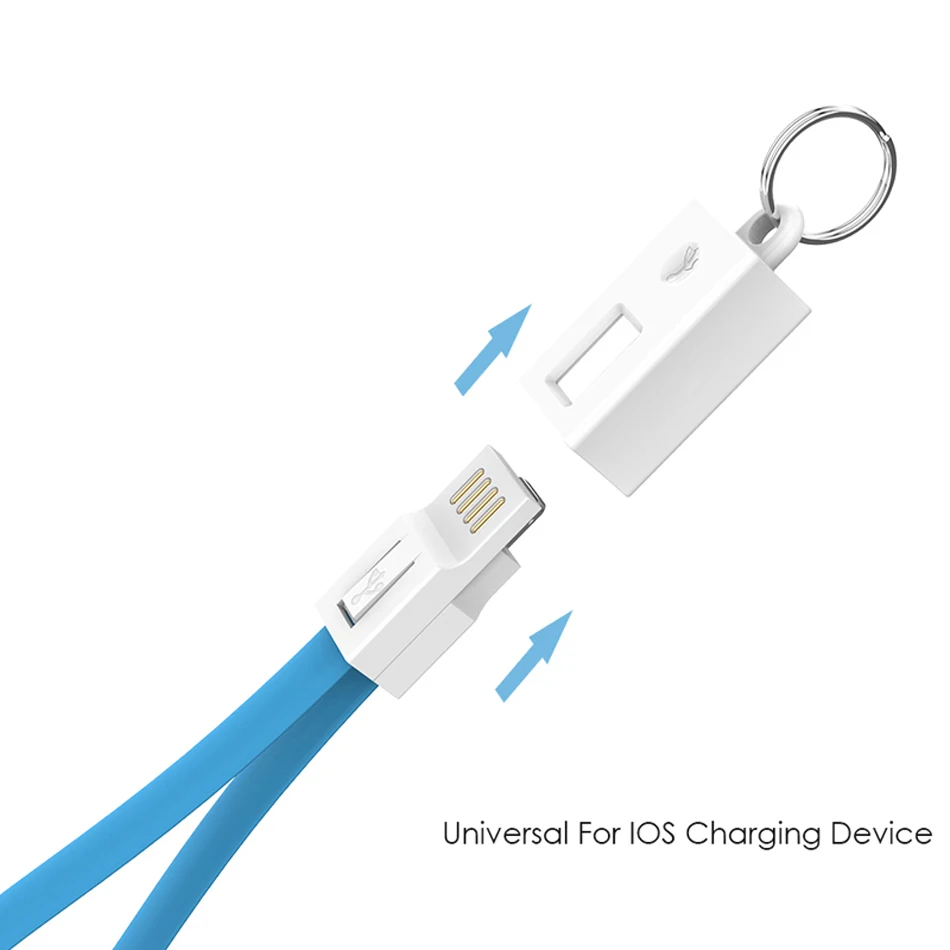 3 in 1 Micro USB Type C Cable Mini Charging Wire for Huawei Samsung Xiaomi Power Bank Charge Data Cord Keychain Charging Tubo