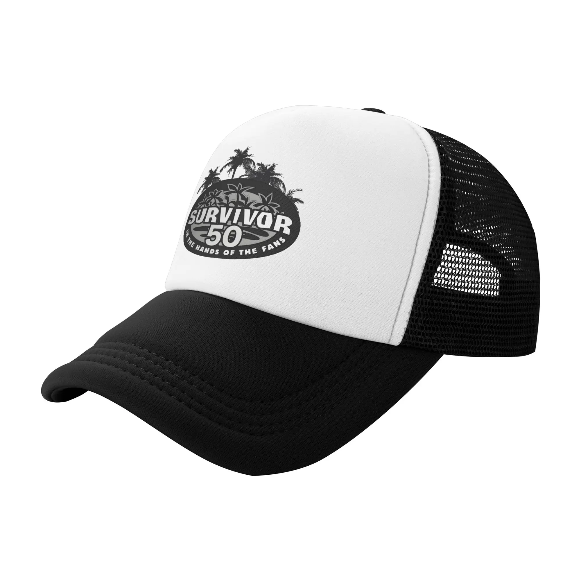 Survivor Season 50  Trucker Hat For Man Woman Cooling Breathable Mesh Side Hats Caps Adjustable Fit For Casual Headwear