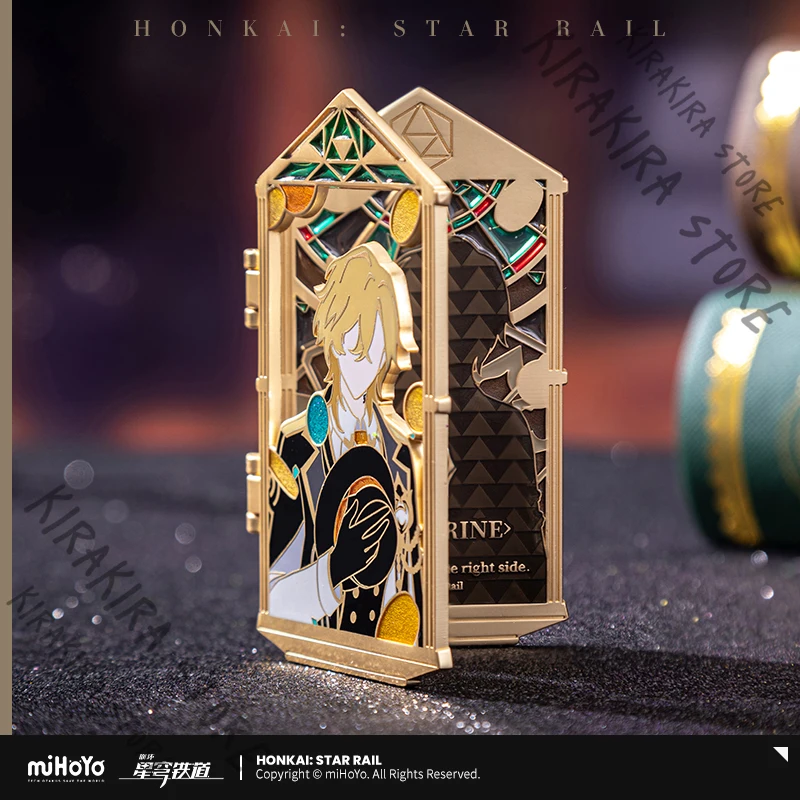 

Honkai: Star Rail Metal Plaque Badge Aventurine Cosplay Emblem Breastpin Topaz Jade Genuine Anime Pins Bags Pendants Ornaments