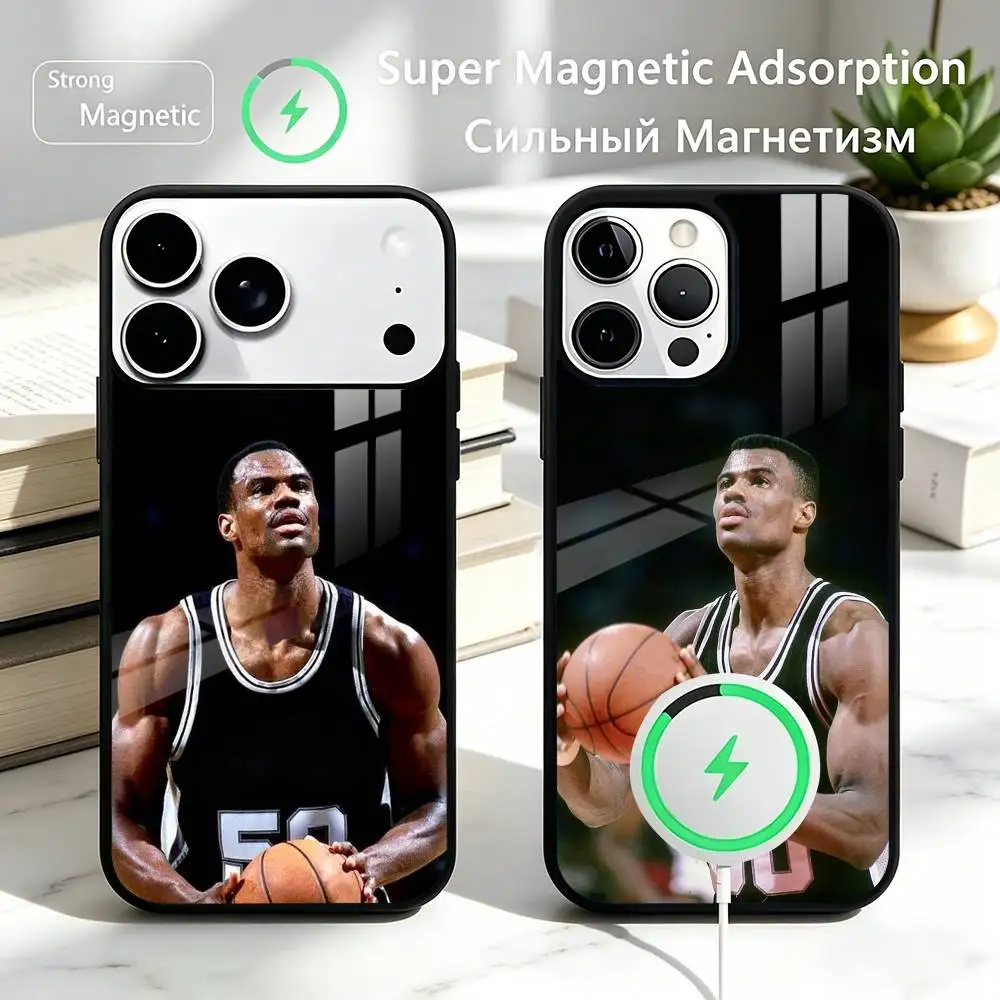 Basketball Sports Star D-Robinson Phone Case For iPhone17,16,15,14,13,12 Plus,Pro Supports Magnetic Wireless Charging
