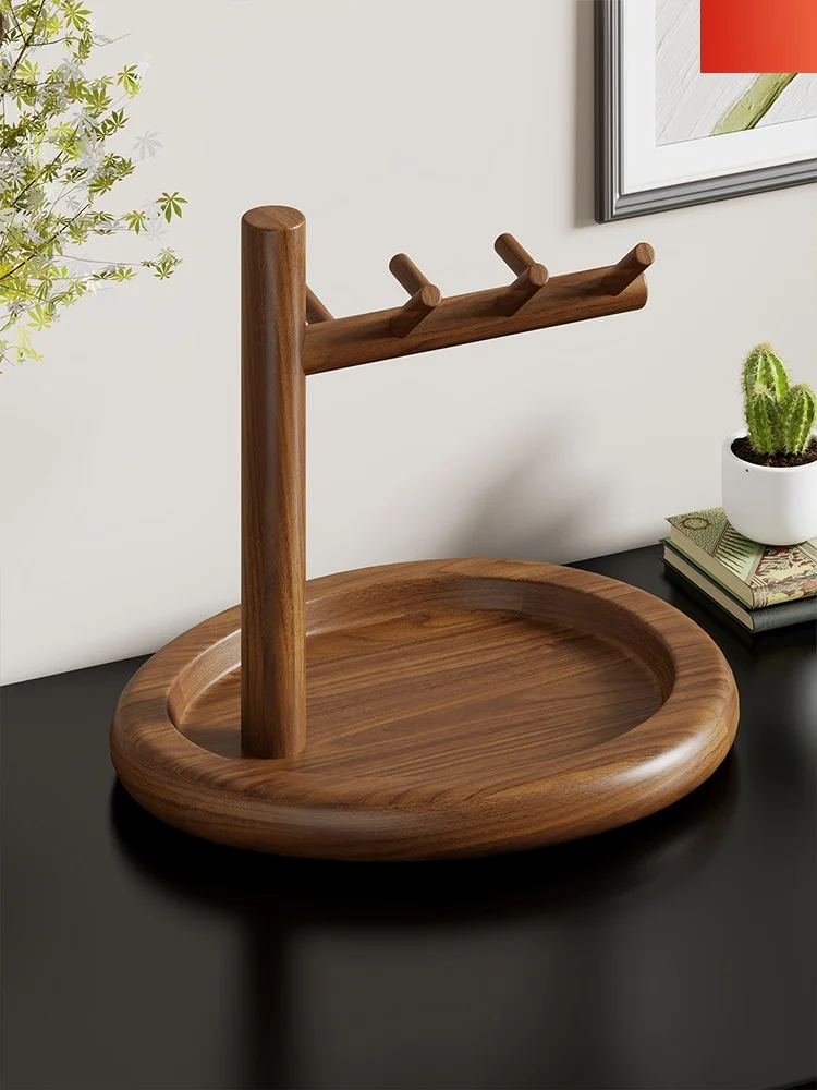 高級木製キートレイデスクトップストレージ家の玄関装飾アクセサリー無垢材素材北欧スタイル多機能