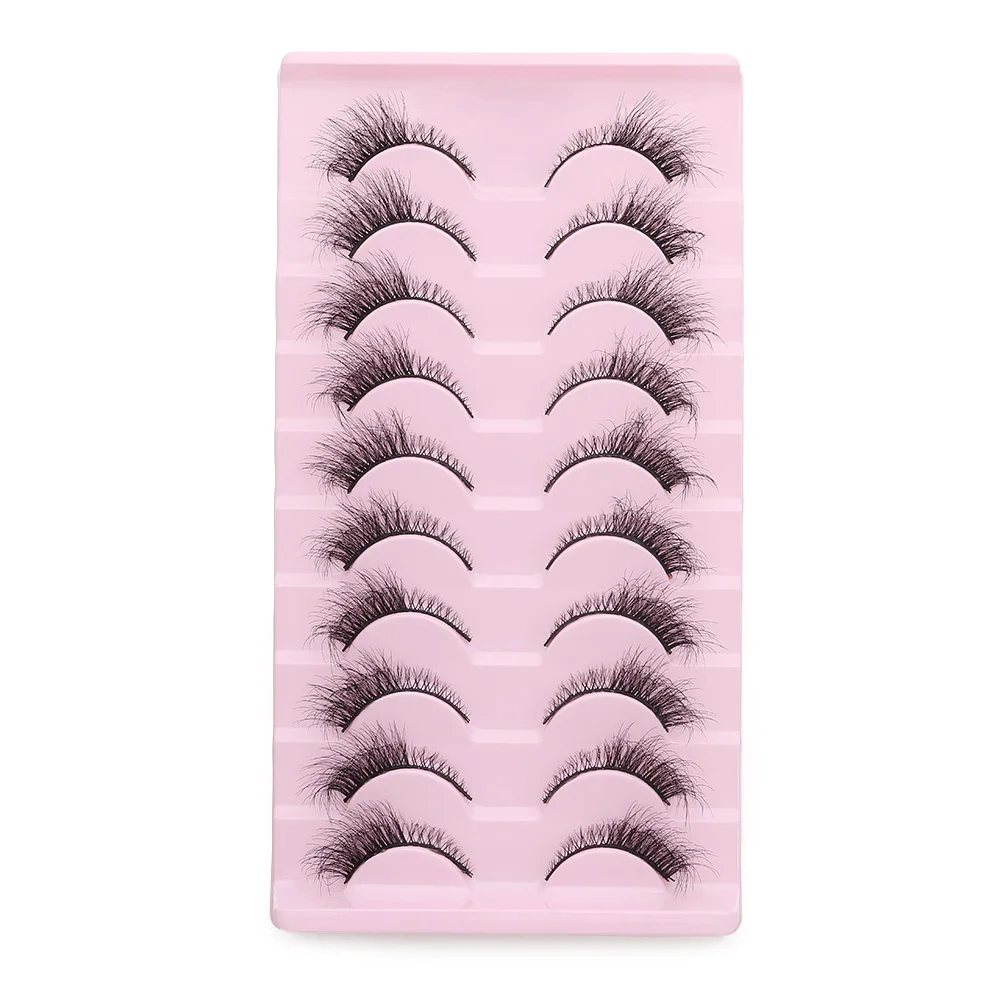 Nowe rzęsy 3D z efektem naturalnego rzęs z norek, ręcznie robione, naturalne, nude, sztuczne rzęsy, krzyżowane, potargane, narzędzia do makijażu oczu, przedłużanie rzęs