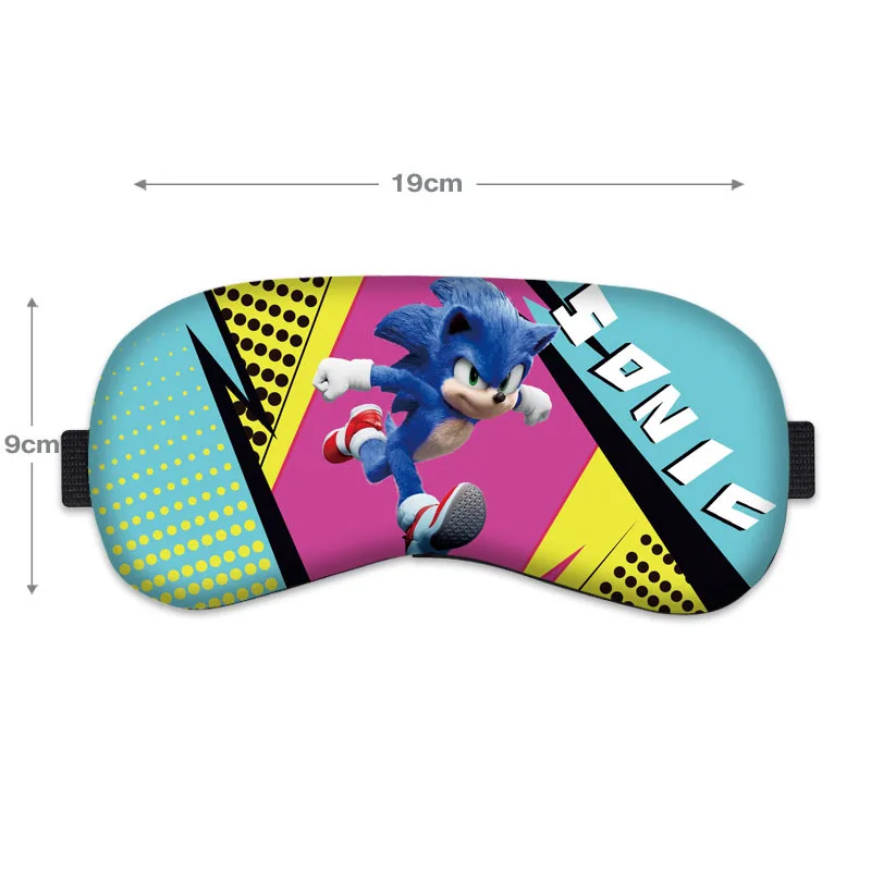 Sonic The Hedgehog Series Venda, Eyeshade Cartoon, Anime Figure Image, Kawaii Shading, Máscara para Dormir Criança, Presente de Natal, 9 Estilos