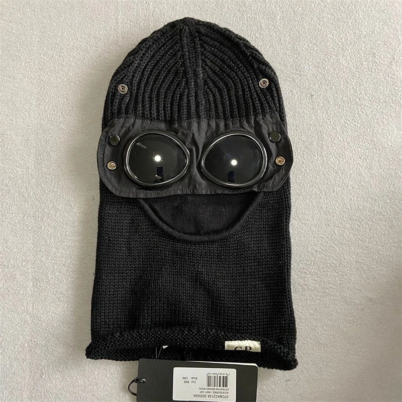 Autumn and Winter Men Knitted Beanies Eye Protection Young Ski Couple Windproof Warm Outdoor Hat CP19