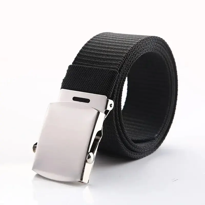 Mens Belts Fashion New Unisex Trousers Belts Tactical For Jeans Adjustable Waist Belt Nylon Canvas Breathable Classic