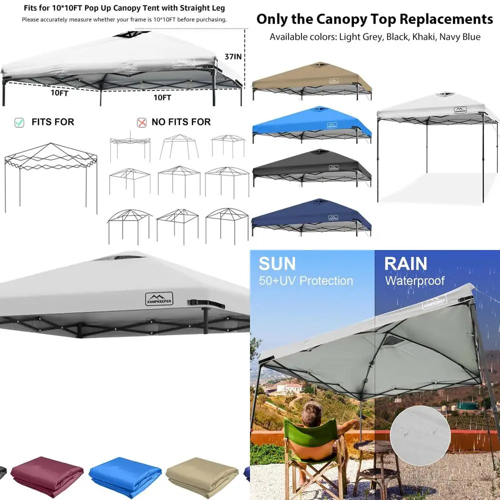 

10x10FT White Pop-Up Canopy with Air Vent, Adjustable Straps, Polyester UV-Protected Roof for Outdoor Patio Shade