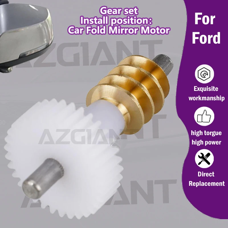 

1/5PCS AZGIANT For Ford Kuga MK2/Ka MK3/Fiesta MK7/Transit Custom MK8 Van Car Door Side Mirror Electric Fold Module 33T gear kit