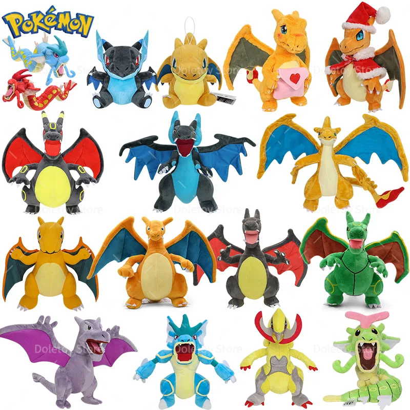 

Новая плюшевая игрушка Покемон Чаризард с сумкой в виде любовного письма, плюшевая кукла Чаризард с блестками, подарок для детей на День святого Валентина, аниме-покемон.