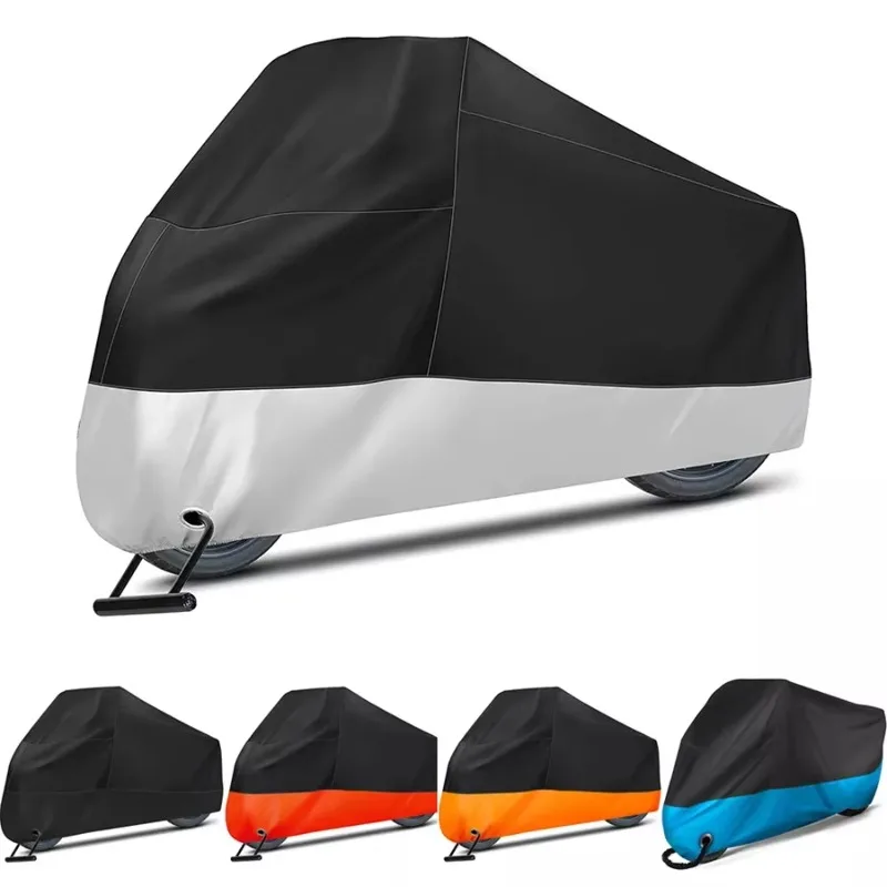 Universal waterproof sunscreen motorcycle cover Outdoor protective waterproof motorcycle cover with lock hole Anti-tear
