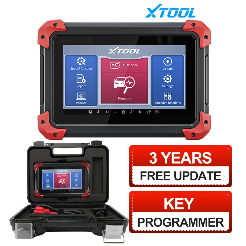 Universal All System Cars Diagnostic Tool XTOOL D7 OBD2 Scanner With Active Test Key Programmer For Cars