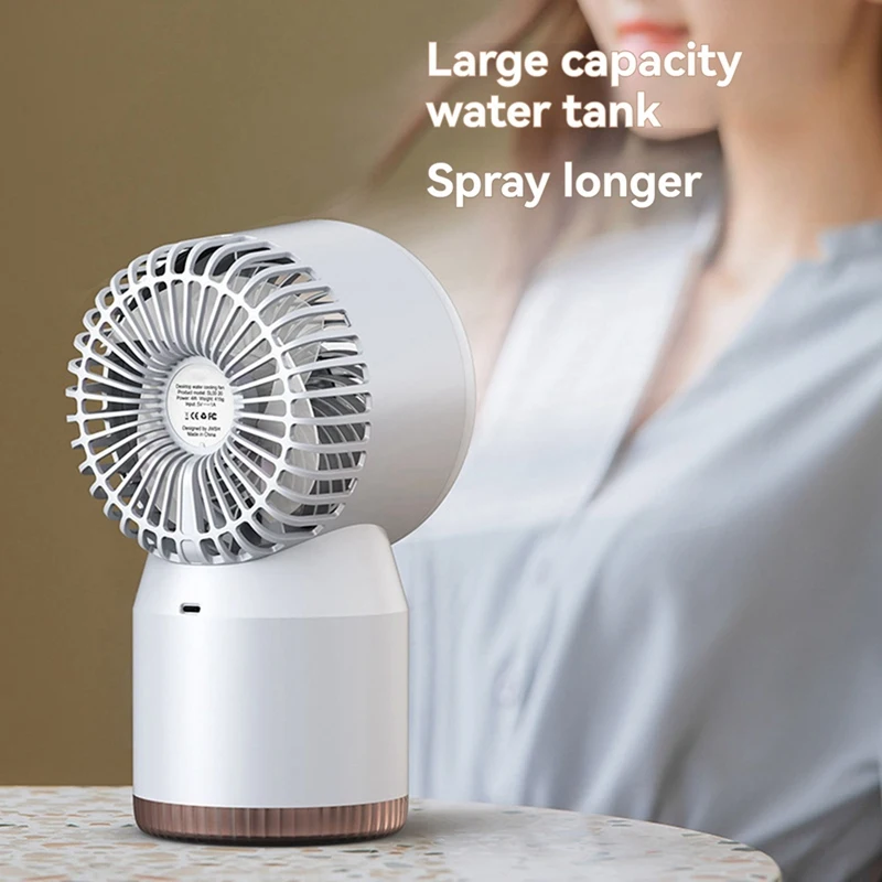 Wireless Water-Cooled Circulating Fan Large Capacity Water Tank Usb Does Night Light Fan Desk Fan