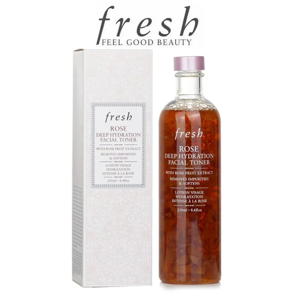 

Fresh Rose Deep Hydration Facial Toner 250ml/8.4oz, Original Skin Care for Women/Men, Sephora Stuff Health Beauty