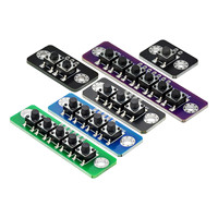 1 2 3 4 5 6 bit Independent Button Module MCU External Button Module Micro Switch ButtonBoard ForBluetooth Power Amplifier