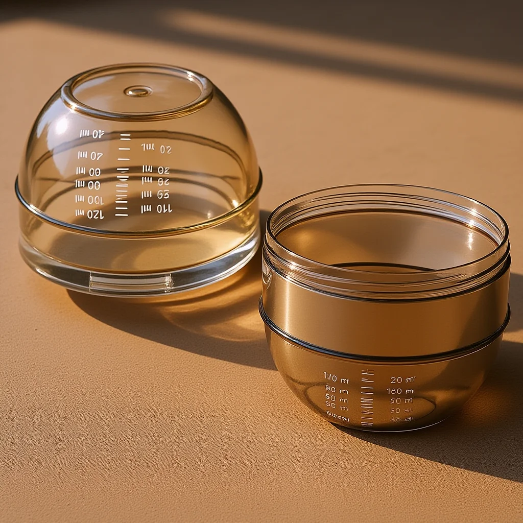 

Dual Scale Hair Color Mixing Cup Shaker Bowl with Measurement for Professional and Home Use Hair Dye Developer Toner Blending